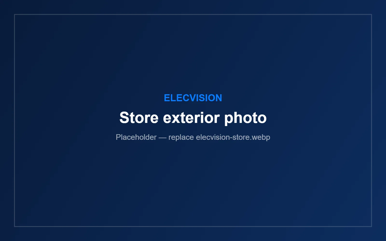 ELECVISION store exterior